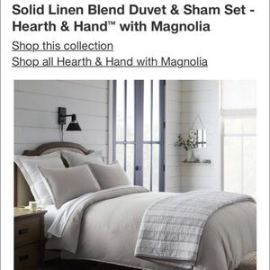 Hearth & Hand Solid Linen Blend Duvet by Magnolia